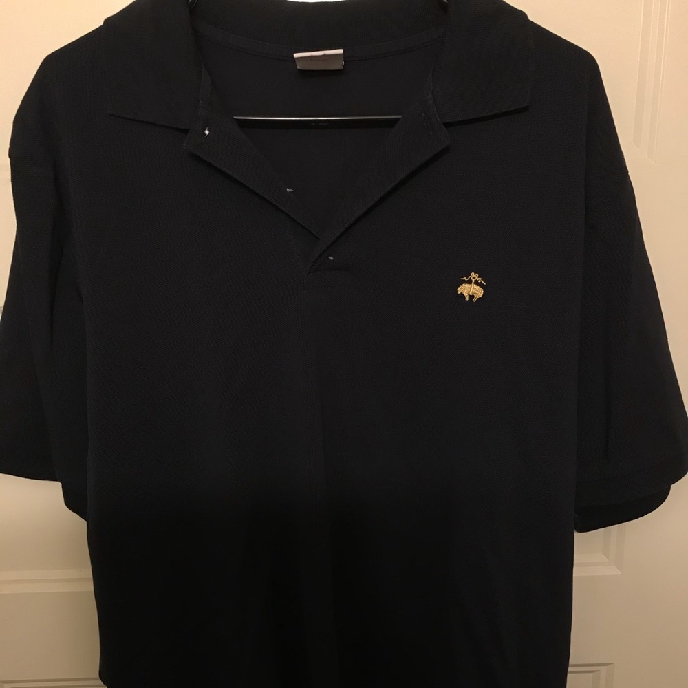 Black brooks brothers performance polo